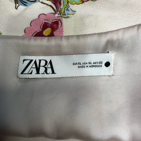 Zara Limited Edition Pink Floral Kimono Robe Women’s Size XL - Picture 8 of 8